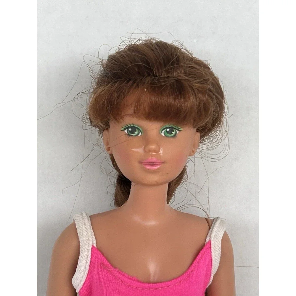 Vintage 1987 Hasbro Maxie Ashley Doll Auburn Red Hair Green Eyes Clothes